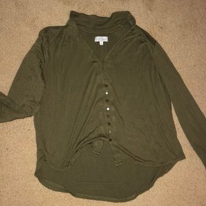 Super soft olive green Lucky Brand shirt